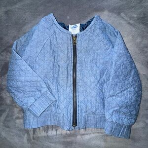 Kids denim bomber jacket
